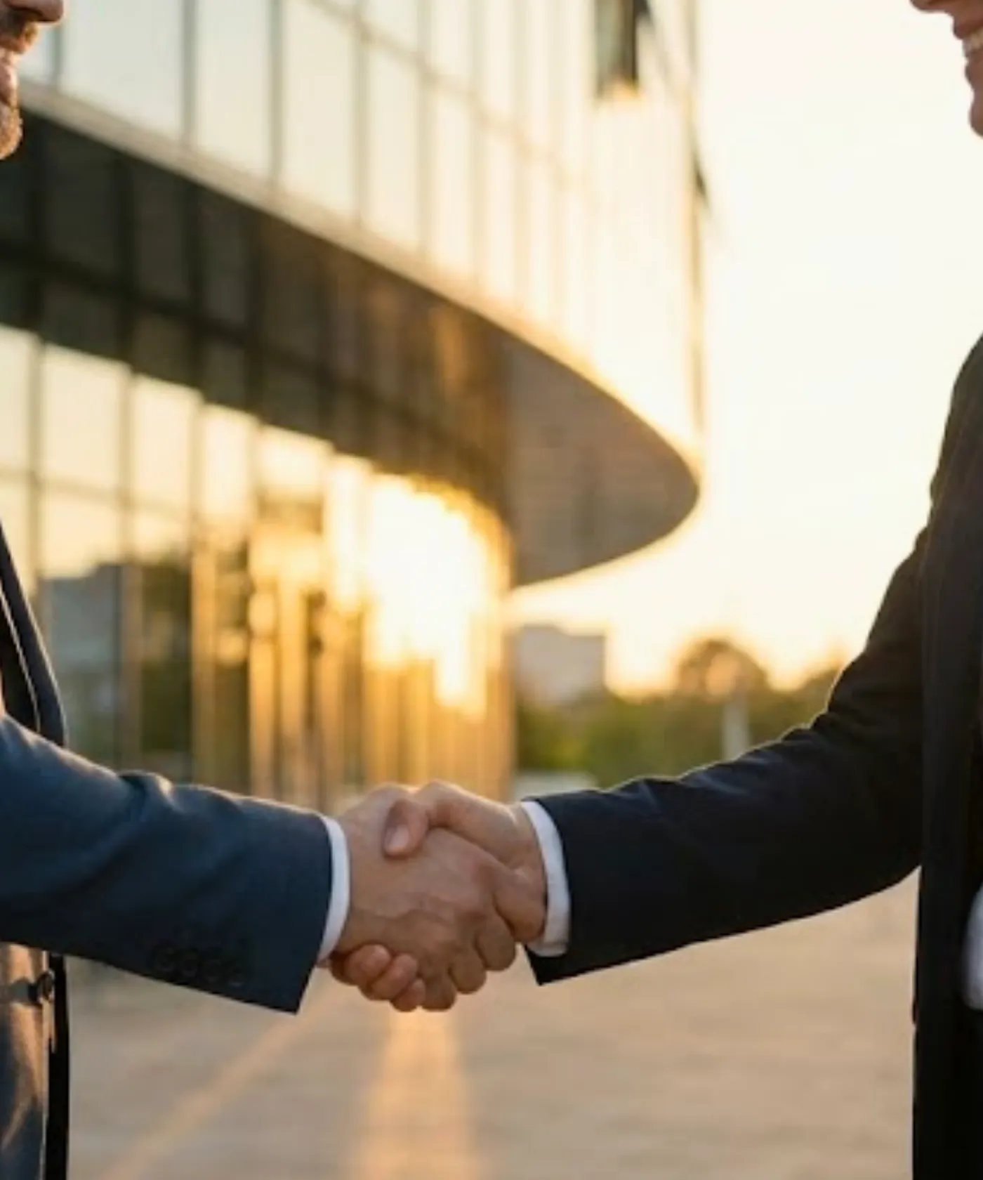 Broker and client shaking hands, consulting physicist professional indemnity insurance