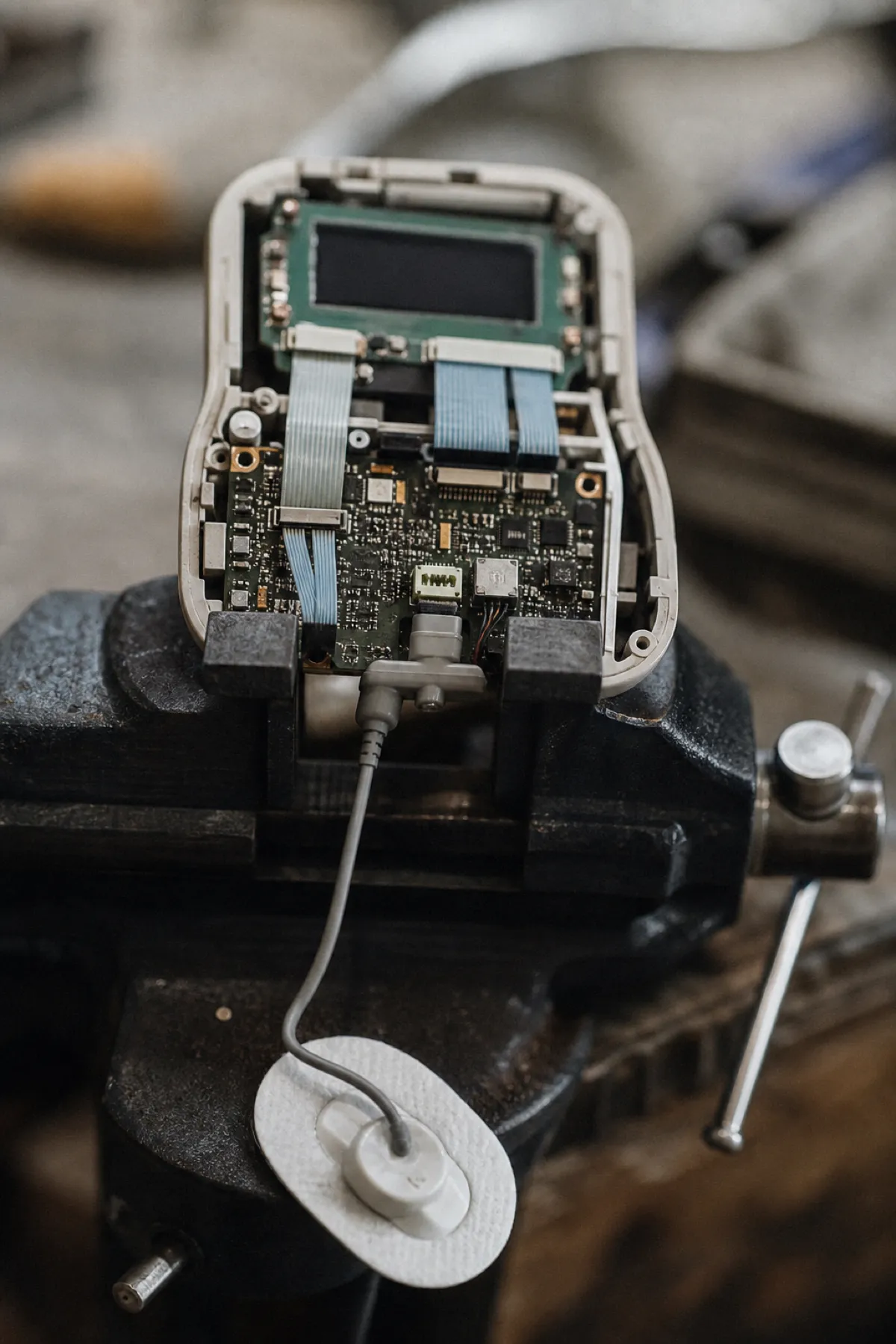 Medical device prototype on a workbench - professional indemnity for biomedical engineers
