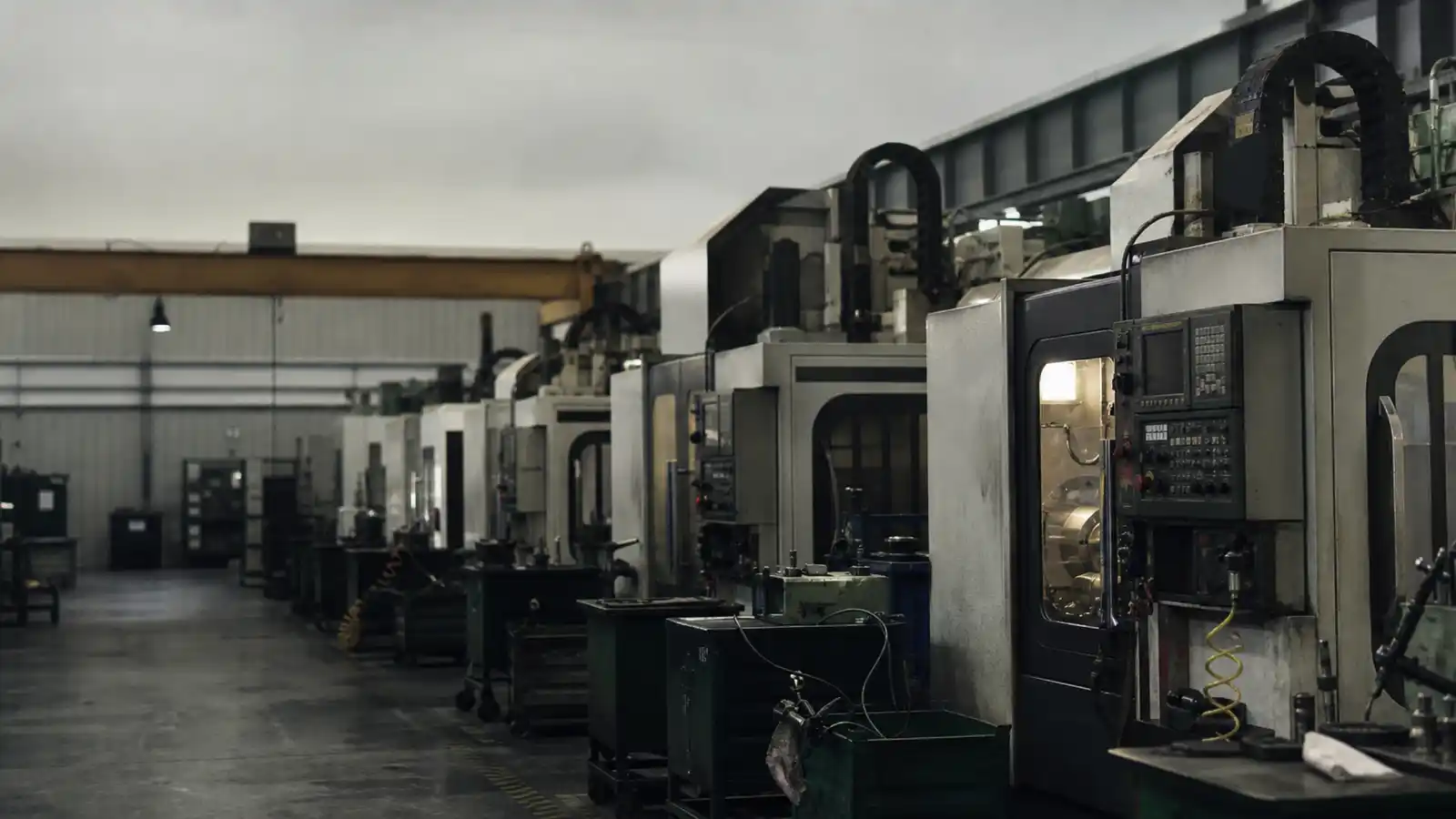 CNC machines on a manufacturing floor - industrial and manufacturing engineer insurance