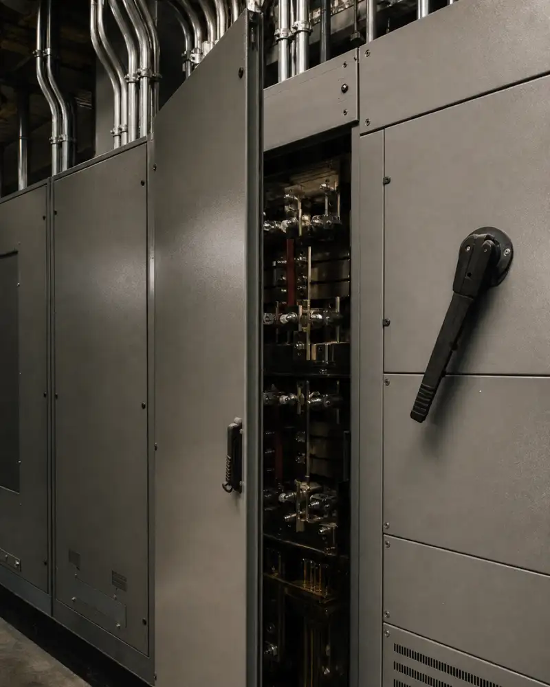 Factory switchroom cabinets, the machinery breakdown exposure covered within industrial special risks insurance