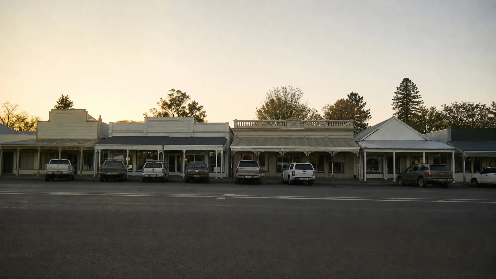 Country town main street at dawn, business insurance quotes in Dubbo