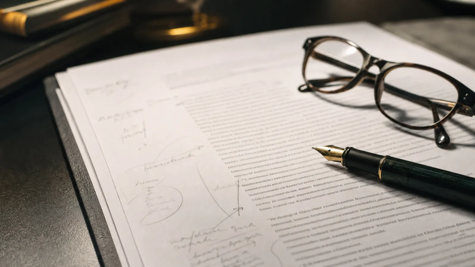 Annotated contract on a desk, the advice work behind legal consultant professional indemnity claims