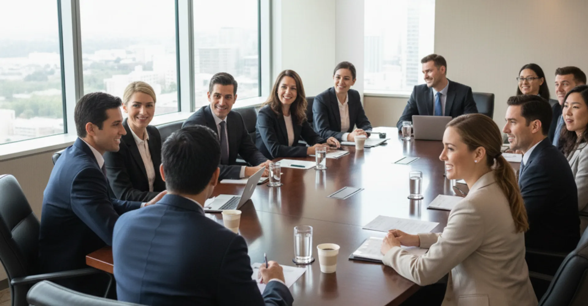 Australian business directors in a boardroom - management liability insurance cost guide