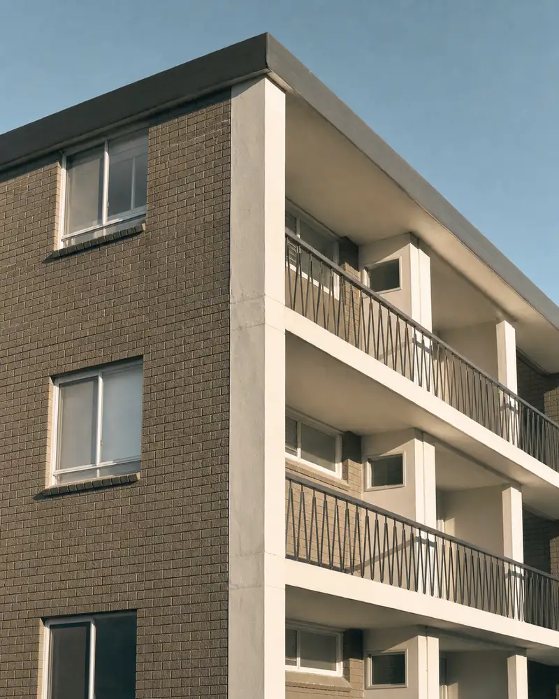 Double-storey block of flats held by one owner on a single title