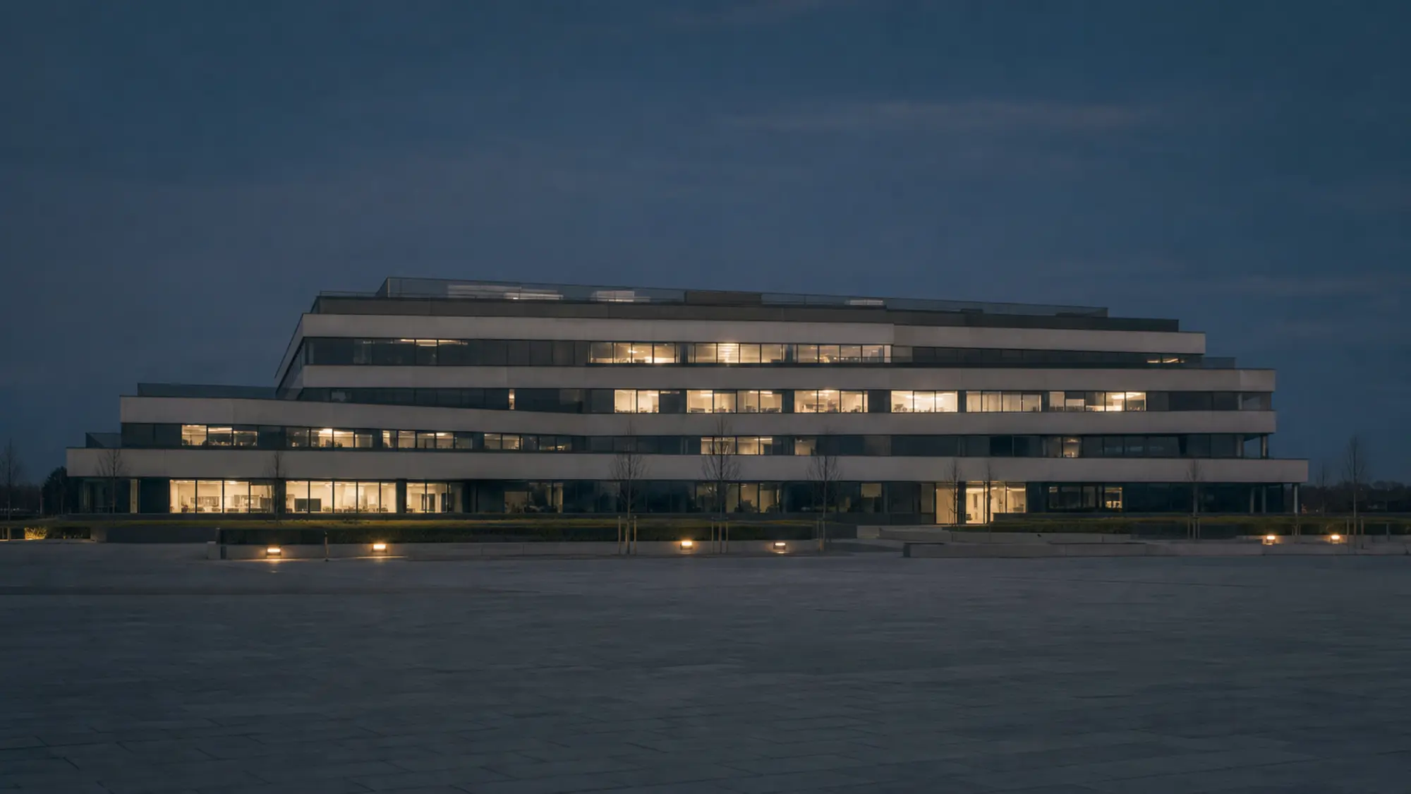 Strata office building at dusk, get an office building strata insurance quote