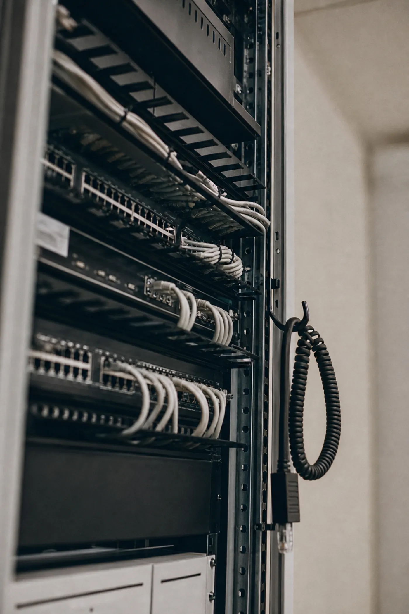 Open equipment rack detail - software systems engineer professional indemnity