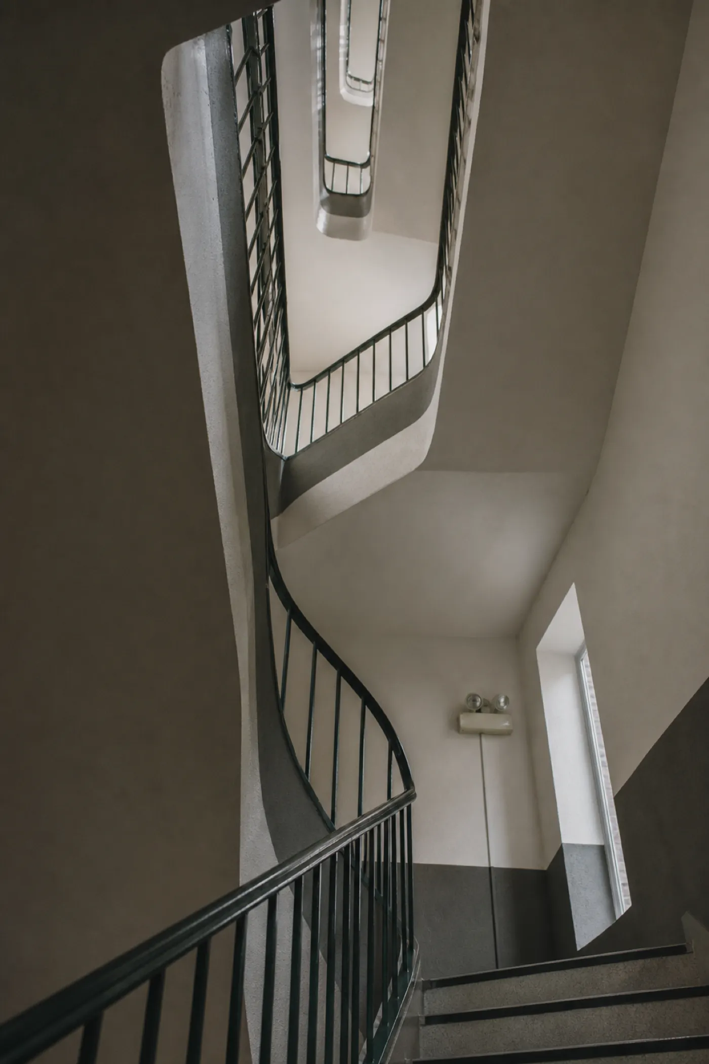 Common stairwell and balustrade in a strata building, insured as common property
